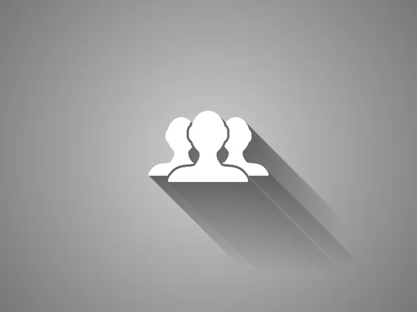 Flad ikon for teamwork – Stock-vektor