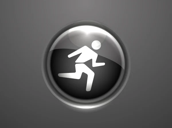 Icono de hombre corriendo — Vector de stock