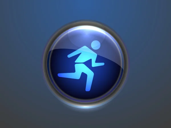 Ikone des Running Man — Stockvektor