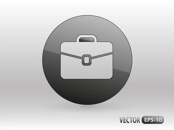 Flat icon of briefcase — Stock Vector