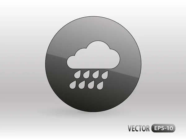 Icona meteo piatto — Vettoriale Stock