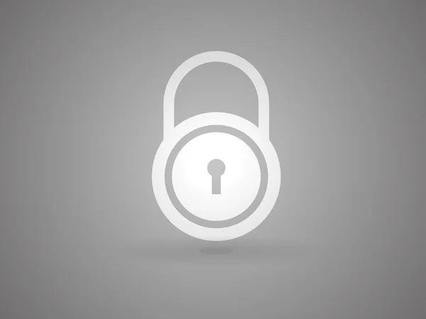 Flat icon of lock — Stock Vector