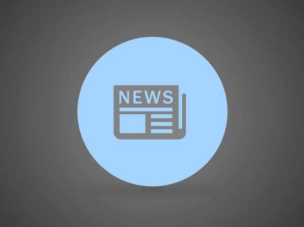 Platt ikon av nyheter — Stock vektor