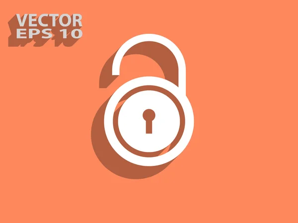 Icon of lock — Stock Vector