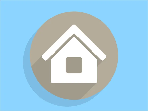 Płaski ikonę domu — Wektor stockowy