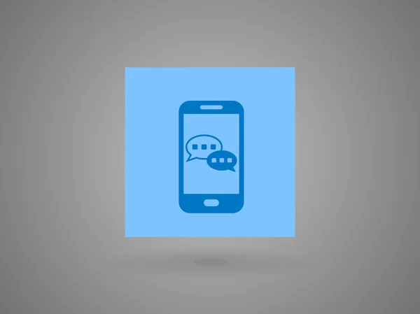 Mobile chatting icon — Stock Vector