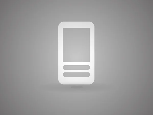 Platte pictogram van cellphone — Stockvector