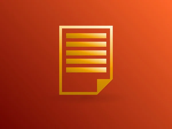 Icône plate de notes — Image vectorielle