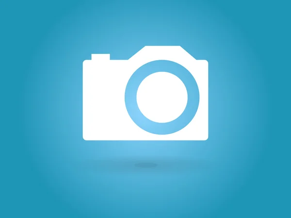 Płaski ikona aparatu fotograficznego — Wektor stockowy