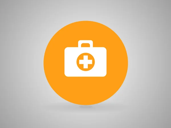 Ploché ikony ambulanse — Stockový vektor