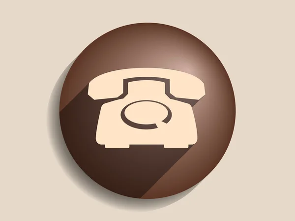 Flat icon of a phone — Stock Vector