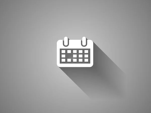 Icono plano del calendario — Vector de stock