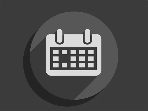 Lapos ikon naptár — Stock Vector
