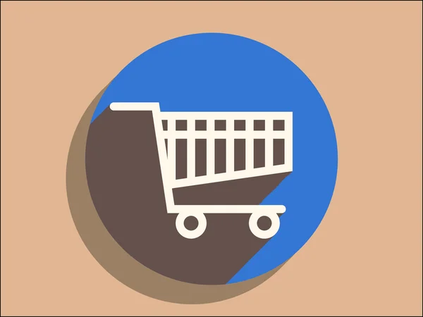 Icon of shopping cart — Stock Vector
