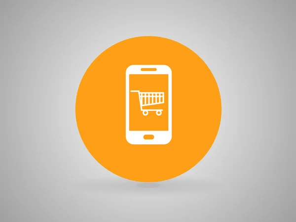 Ícone de compras online — Vetor de Stock