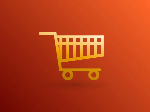 Icon of shopping cart — Stock Vector