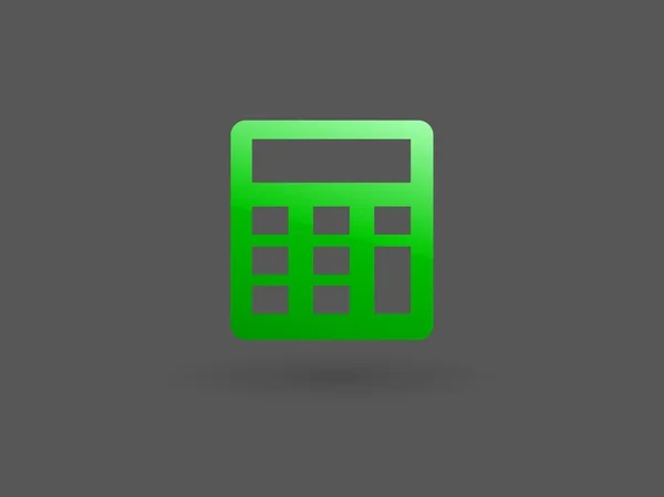 Icono plano de la calculadora — Vector de stock