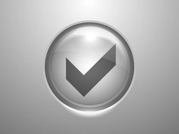 Flat icon of check box — Stock Vector