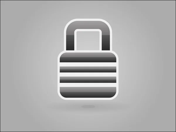 Flat icon of lock — Stock Vector