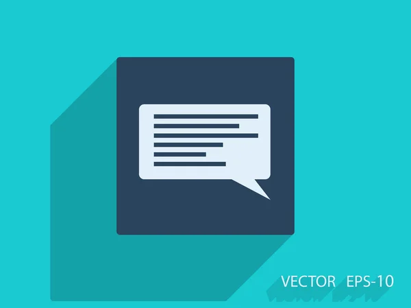 Icono plano de comunicación — Vector de stock