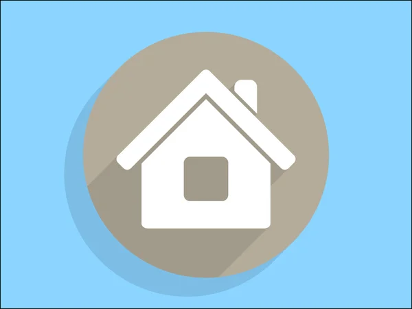 Flat icon of home — Stock Vector