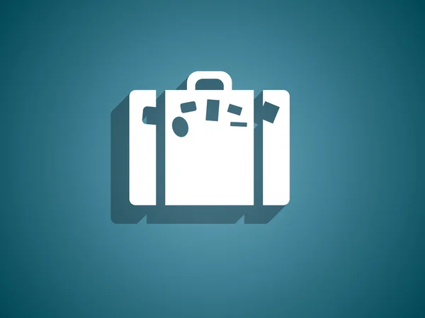 Icono plano de la bolsa — Vector de stock