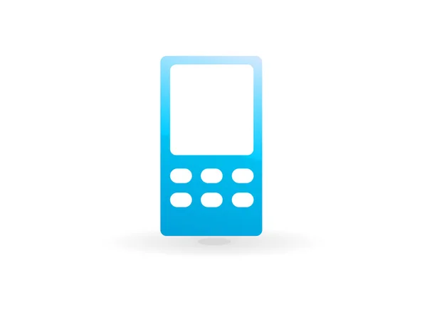 Platte pictogram van cellphone — Stockvector