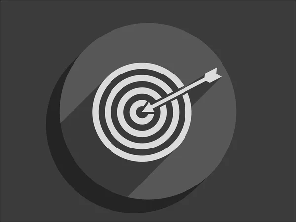 Icono plano de objetivo — Archivo Imágenes Vectoriales