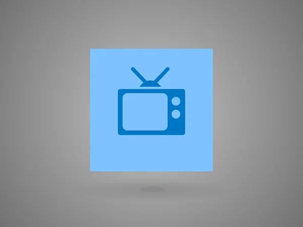 Icono plano de tv — Archivo Imágenes Vectoriales