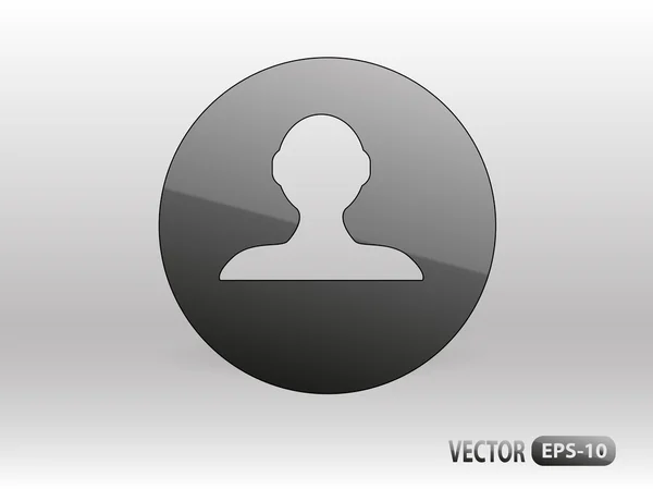 Flat icon of man — Stock Vector