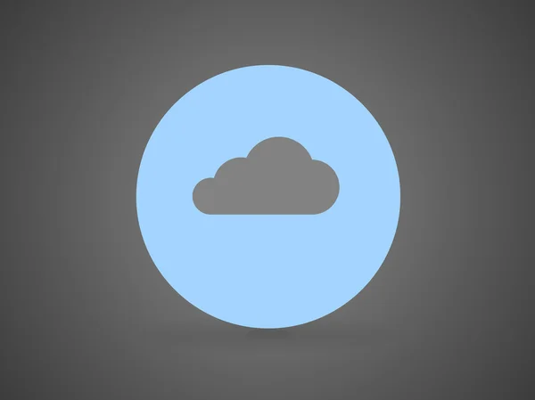 Flat icon of cloud — Stock Vector