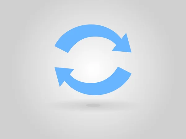 Icono plano de flechas en círculo — Vector de stock
