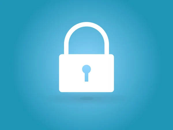 Flat icon of lock — Stock Vector