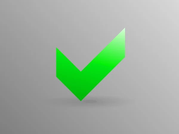 Icono plano de casilla de verificación — Vector de stock