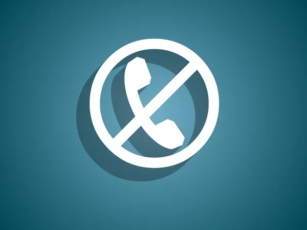 Éteindre l'icône du téléphone — Image vectorielle