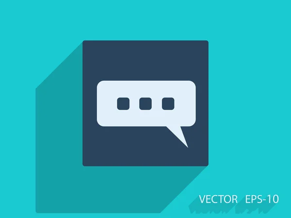 Icono plano de comunicación — Vector de stock