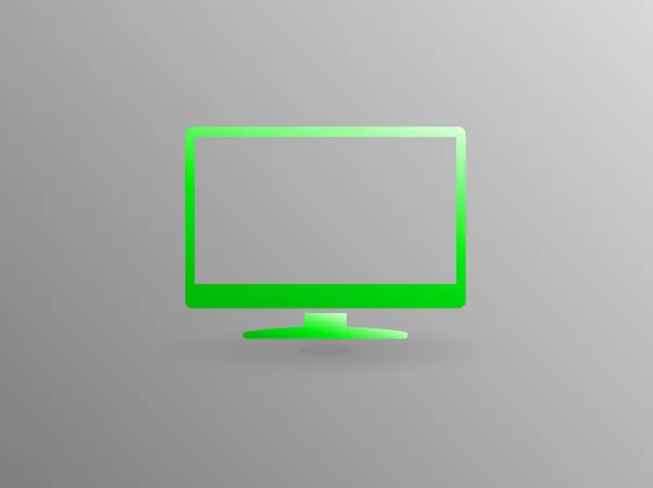 Flat ikonen för monitor — Stock vektor