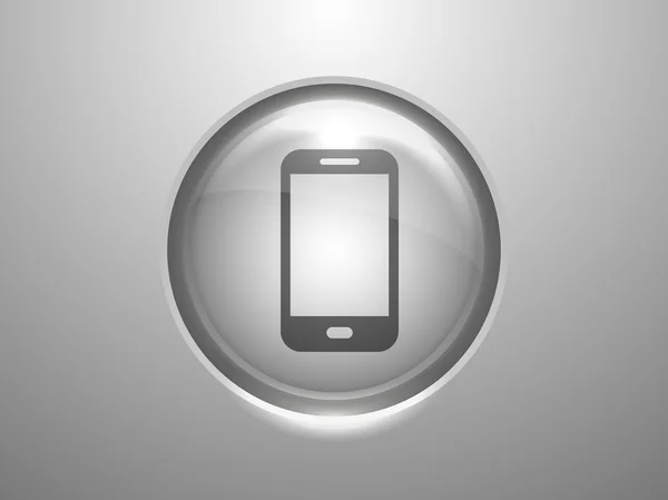 Icono plano del teléfono inteligente — Vector de stock