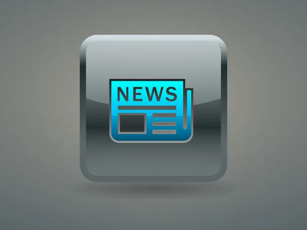 Icono plano de noticias — Vector de stock