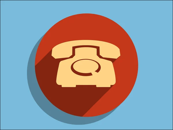 Flat icon of a phone — Stock Vector