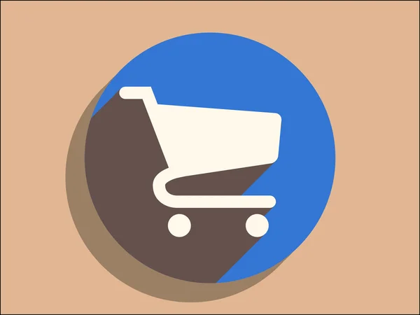 Icon of shopping cart — Stock Vector