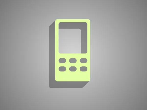 Icono plano del teléfono celular — Archivo Imágenes Vectoriales