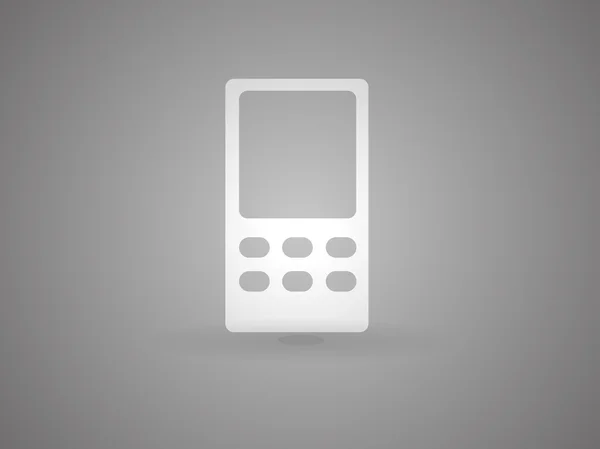 Icono plano del teléfono celular — Vector de stock