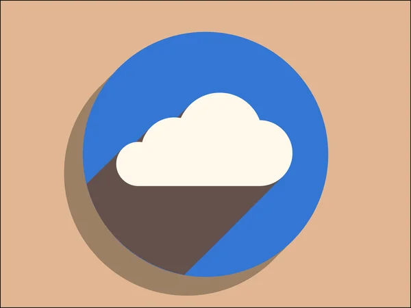 Wolkensymbol — Stockvektor