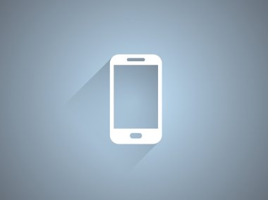 akıllı telefon düz simgesi