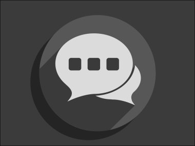 Düz Simge iletişim