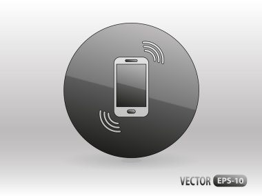 akıllı telefon düz simgesi