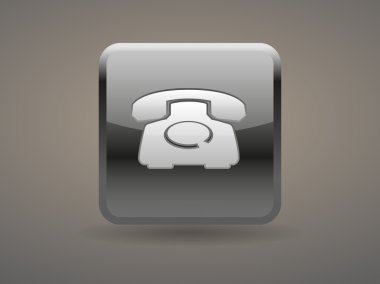 düz bir telefon simgesi