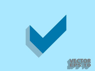 onay kutusunun düz simgesi