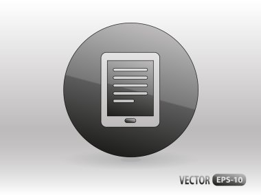 Touchpad notlar düz simgesi